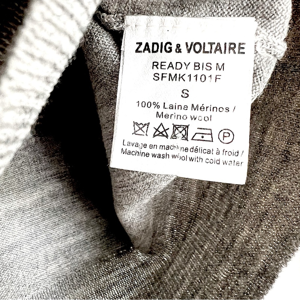 Zadig & Voltaire - Ready Bis Intarsia Knit Flame Merino Wool Sweater Size Small - Picture 9 of 16